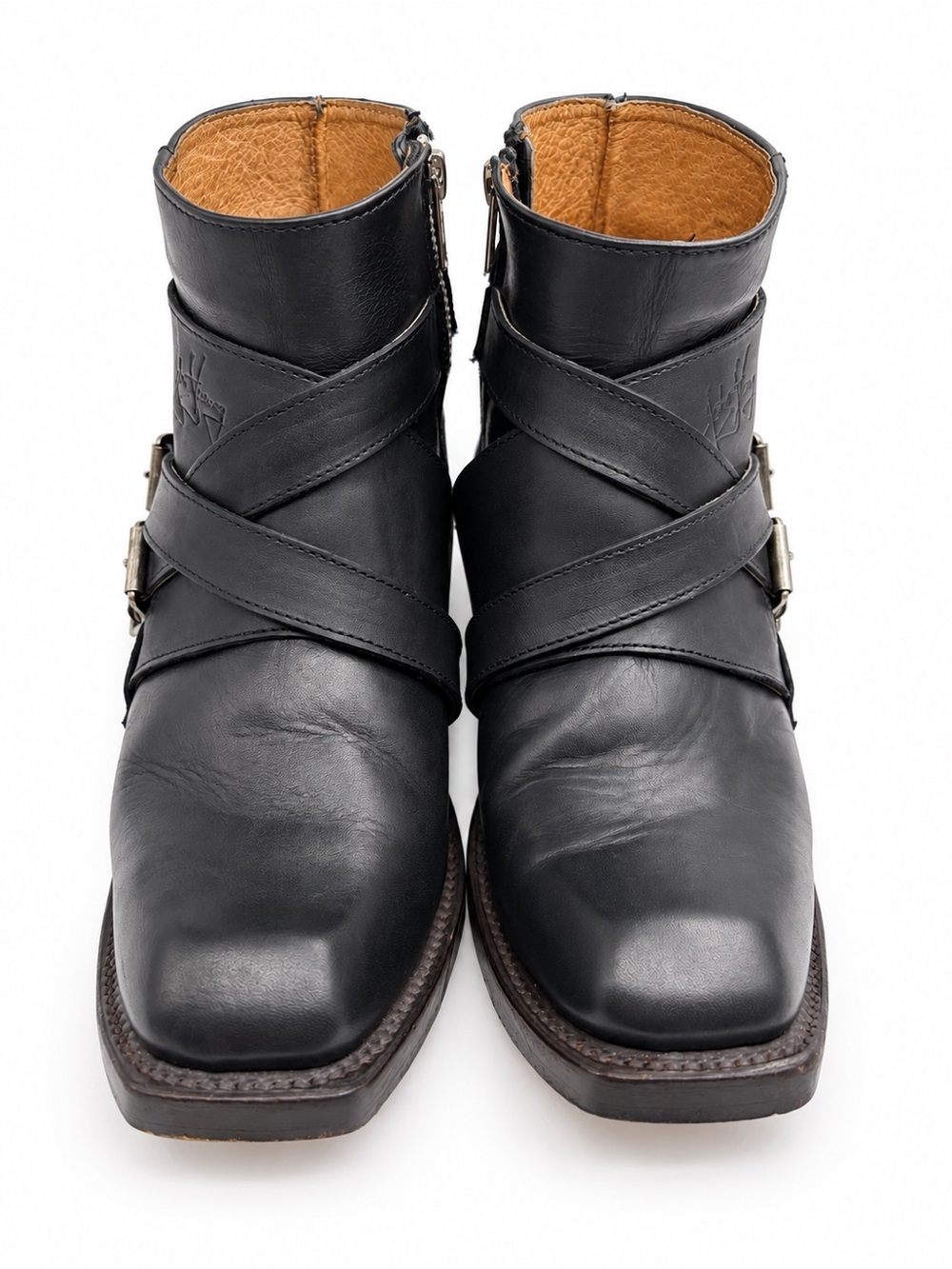 John Fluevog Lancaster Black Leather Boots – M6 / W8